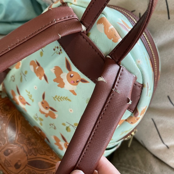Rare pokemon evee floral loungefly mini backpack set - Picture 6 of 9